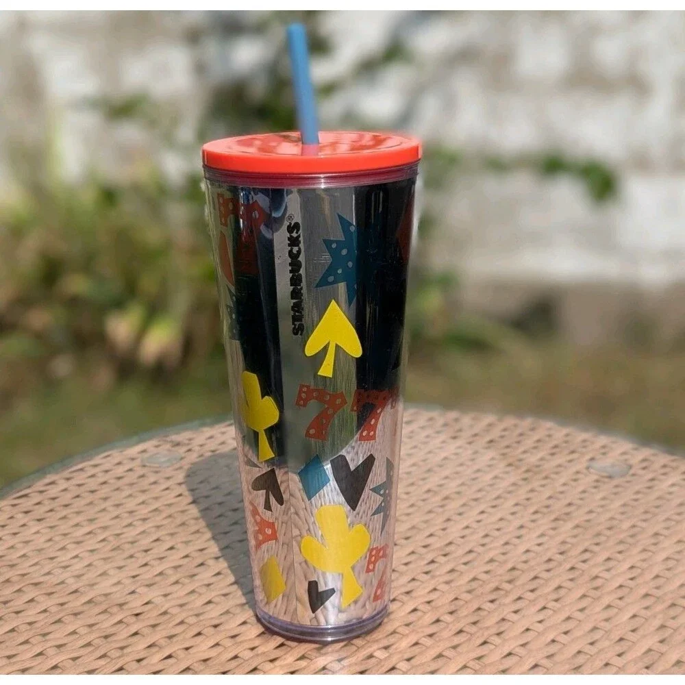 Rare STARBUCKS Las Vegas 777 24‎ fl oz Venti Cold Cup Tumbler